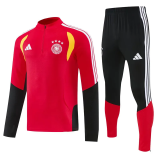26-27 Germany Red Half Pull Tracksuit (半拉链)