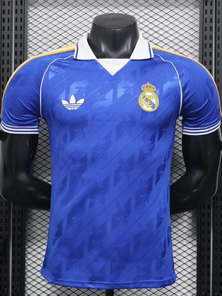 25-26 RMA Blue Casual Edition Player Version Training Shirts (黄边)