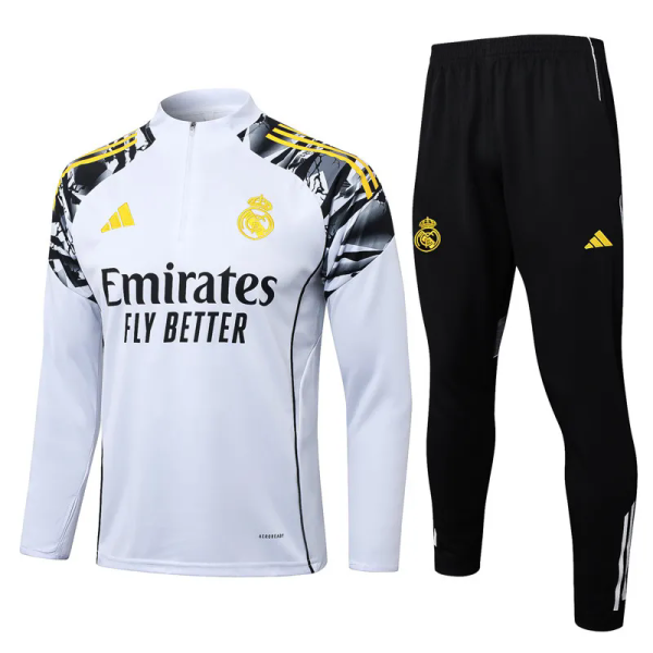 25-26 RMA White Half Pull Tracksuit #B25152(半拉链)