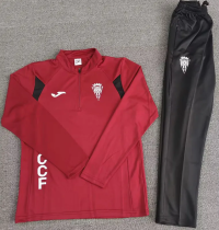 25-26 Cordoba Red Half Pull Tracksuit (Pants Have Pocket)(半拉链)