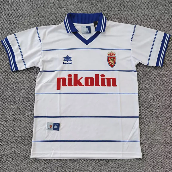 1999-2000 Zaragoza Home Retro Soccer Jersey