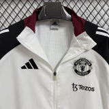 24-25 Man Utd Black White Windbreaker