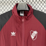 26-27 River Plate Jujube Red Windbreaker