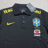 25-26 Brazil Black Polo Short Sleeve