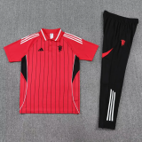 25-26 Man Utd Red Short shirts and Long trousers Suit
