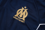25-26 Marseille Royal blue Half Pull Tracksuit #B25153(半拉链)