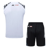 25-26 RMA White Tank top and shorts suit #D25276