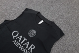 25-26 PSG Jordan Black Tank top and shorts suit #D25278