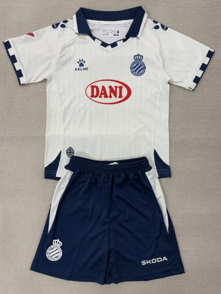 25-26 Espanyol Away Kids Soccer Jersey