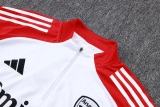 25-26 ARS White Kids Half Pull Tracksuit #E25186(童装)(半拉链)