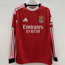 25-26 Benfica Home Long Sleeve Soccer Jersey (长袖)