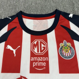 25-26 Chivas Guadalajara Home Kids Soccer Jersey