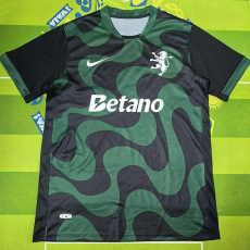 25-26 Sporting Lisbon Black Green Fans Soccer Jersey