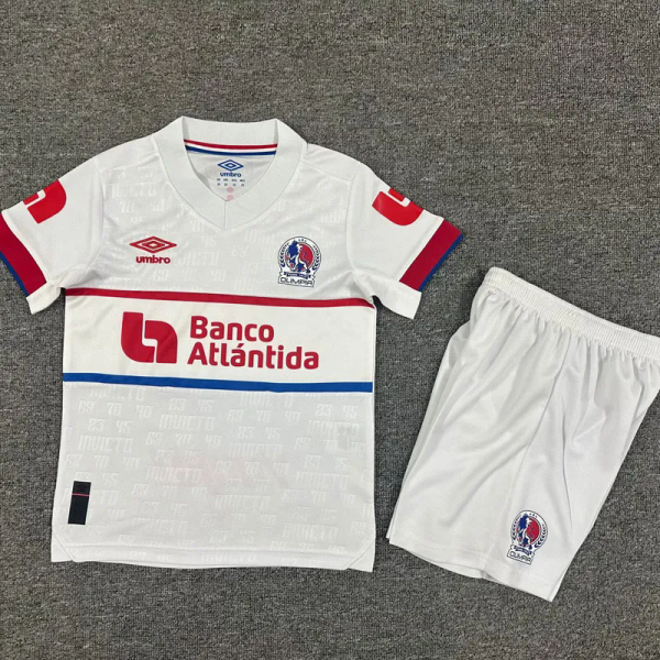 25-26 CD Olimpia Home Kids Soccer Jersey 洪都拉奥林