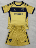 25-26 Boca Juniors Away Kids Soccer Jersey