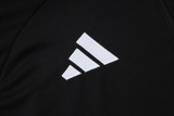 25-26 Ajax Black Half Pull Tracksuit (半拉链)