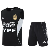 25-26 Argentina Black Tank top and shorts suit