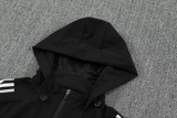 25-26 Argentina Black Hoodie Jacket Tracksuit