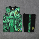 25-26 Brazil Green Tank top and shorts suit
