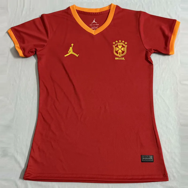 25-26 Brazil Red Special Edition Women Training shirts (女)飞人