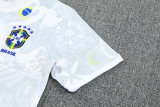 25-26 Brazil White Training Short Suit