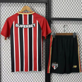 25-26 Sao Paulo Away Kids Soccer Jersey