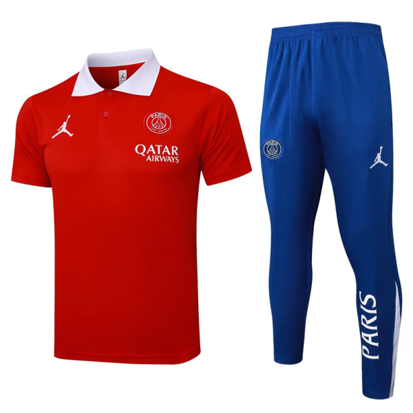 25-26 PSG Red Short shirts and Long trousers Suit #C1160