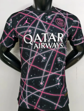 25-26 PSG Pink Black Player Version Training shirts