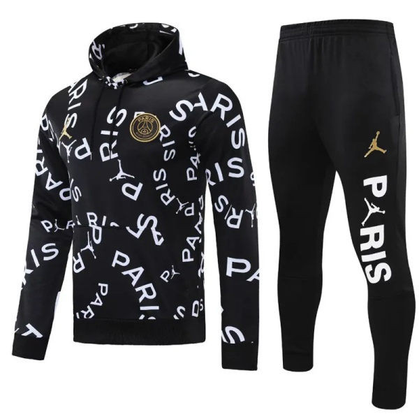 25-26 PSG Black Hoodie Tracksuit (卫衣套装)