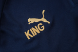 25-26 Marseille Royal blue Kids Half Pull Tracksuit #E25237(童装)(半拉链)