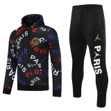 25-26 PSG Black Hoodie Tracksuit (卫衣套装)