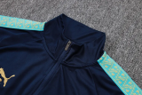 25-26 Marseille Royal blue Kids Half Pull Tracksuit #E25237(童装)(半拉链)