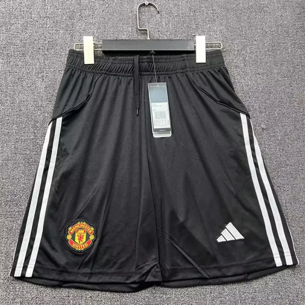 25-26 Man Utd Black Shorts Pants