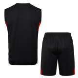 25-26 Bayern Black Tank top and shorts suit #D2557