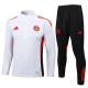 25-26 Bayern White Half Pull Tracksuit #B2530(半拉链)