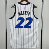 25-26 Magic WAGNER #22 White Top Quality Hot Pressing NBA Jersey(条纹)