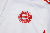 25-26 Bayern White Half Pull Tracksuit #B2530(半拉链)