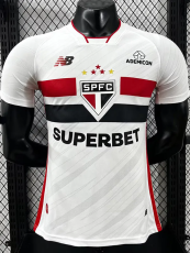 26-27 Sao Paulo Home Player Version Soccer Jersey