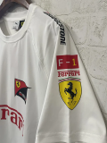 25-26 F1 Ferrari White Casual T-Shirts Racing Suit (圆领)
