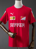 25-26 F1 Ferrari Red Casual T-Shirts Racing Suit (圆领)