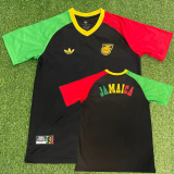 26-27 Jamaica Black Training shirts (红绿袖)