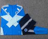 26-27 Cruzeiro Fancy blue Half Pull Tracksuit #B26011(半拉链)