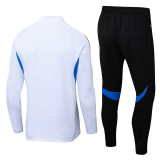 25-26 Man Utd White Half Pull Tracksuit (半拉链)