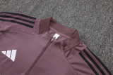25-26 RMA Gray Purple Kids Half Pull Tracksuit #E25236(童装)(半拉链)