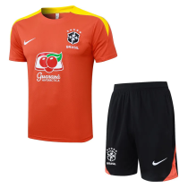 25-26 Brazil Orange Training Short Suit #D25271