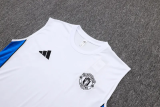 25-26 Man Utd White Tank top and shorts suit #D25101