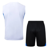 25-26 Man Utd White Tank top and shorts suit #D25101
