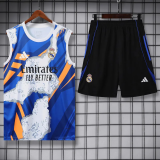 25-26 RMA White blue Tank top and shorts suit