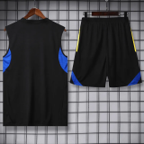 25-26 Man Utd Black Tank top and shorts suit