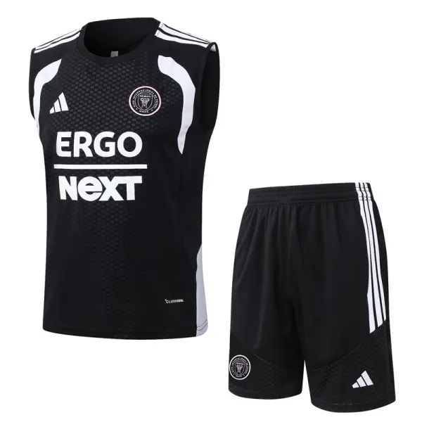 26-27 Inter Miami Black Tank top and shorts suit #D26021